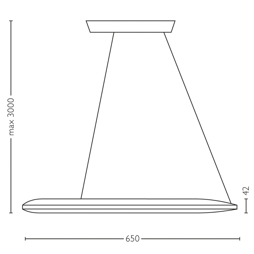 Lirio 40755/31/LI - Hängeleuchte ECLIPTIC 16xLED/2,5W weiß