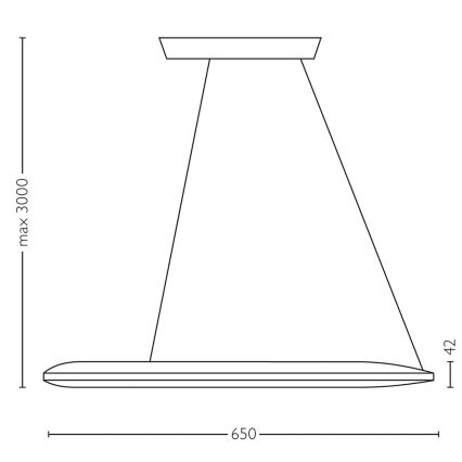 Philips Lirio 40755/93/LI - LED Hängeleuchte ECLIPTIC 1xLED/40W/230V