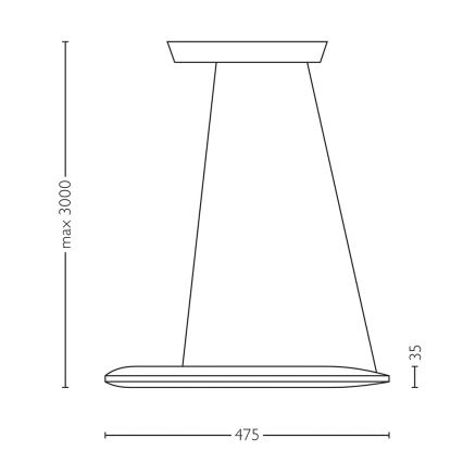 Lirio 40756/93/LI - Hängeleuchte ECLIPTIC 12xLED/2,5W matt/schwarz