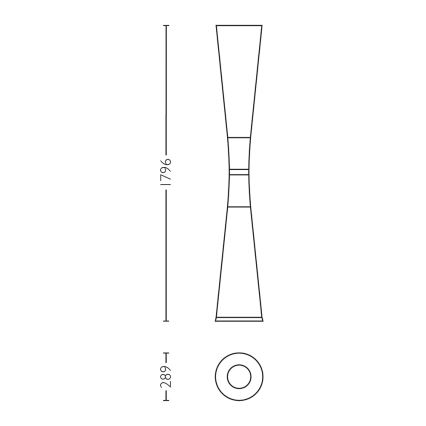 Lirio 42230/31/LI - Stehlampe LUCEBAR 2x2G11/55W weiß