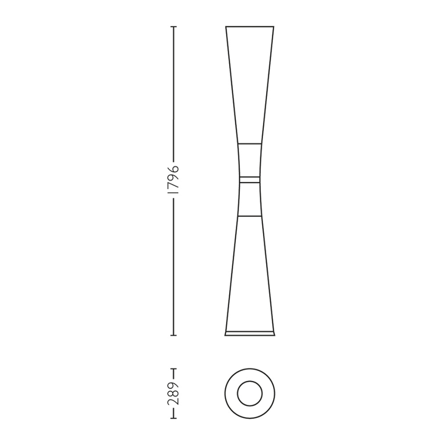 Lirio 42230/31/LI - Stehlampe LUCEBAR 2x2G11/55W weiß