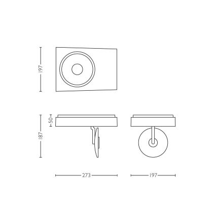 Philips Lirio 57936/31/16 - LED Spotleuchte CIRCULIS 1xLED/15W/230V