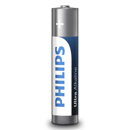 Philips LR03E4B/10 - 4 Stück Alkalibatterie AAA ULTRA ALKALINE 1,5V 1250mAh