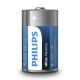 Philips LR20E2B/10 - 2 Stk. alkalische Batterie D ULTRA ALKALINE 1,5V 15000mAh