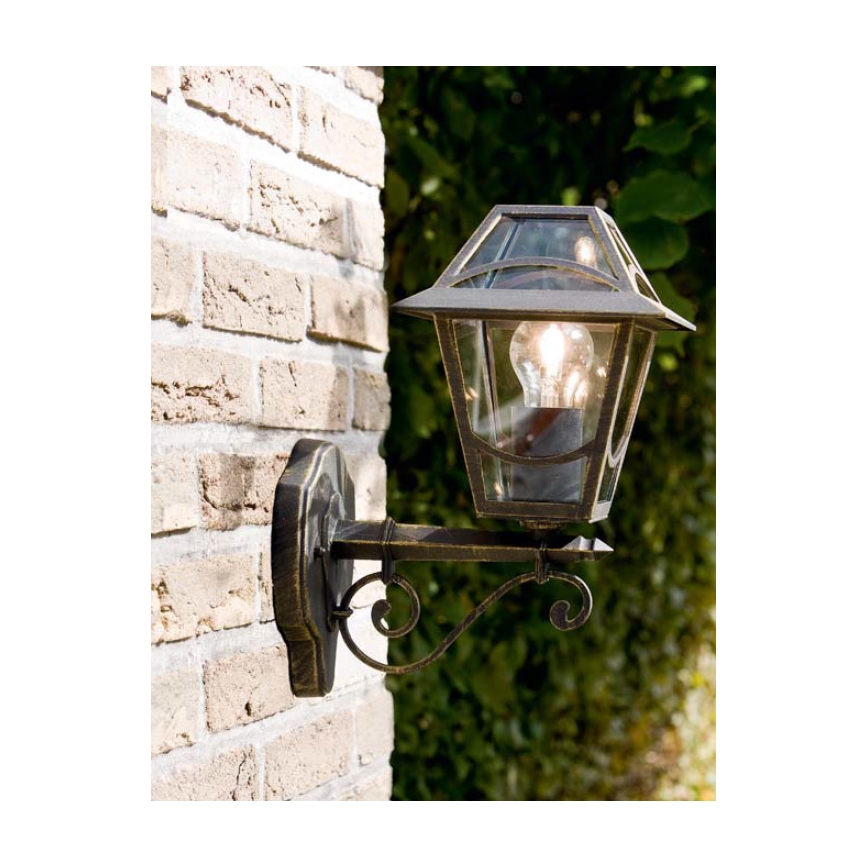 Philips Massive 15420/42/10 - Wandleuchte BABYLON 1xE27/60W goldgelb Platin