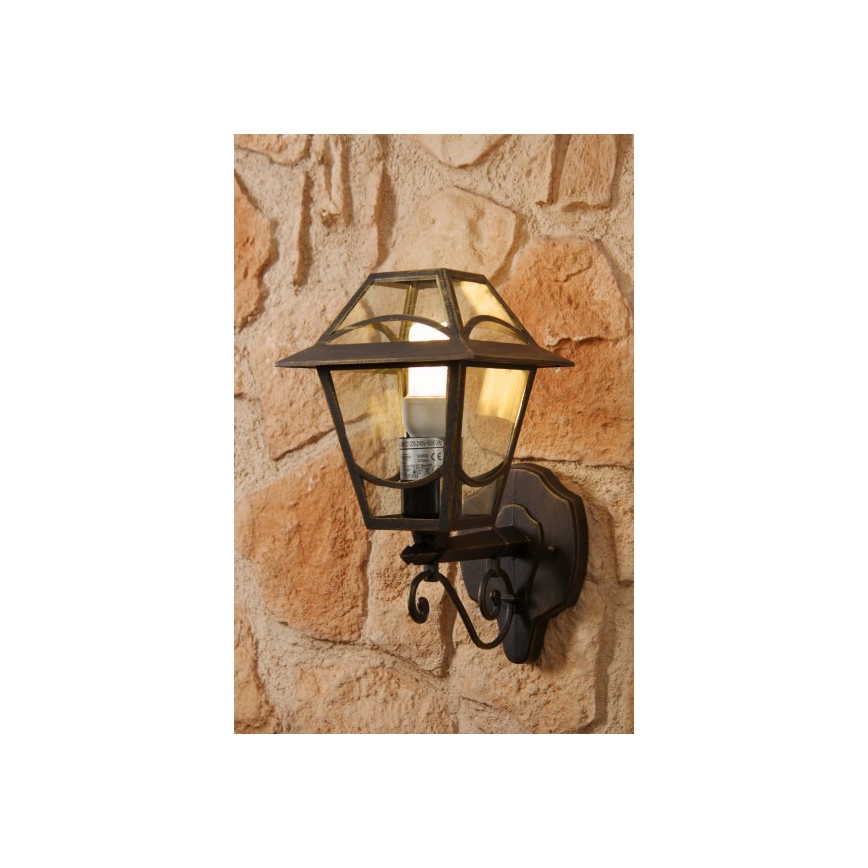 Philips Massive 15420/42/10 - Wandleuchte BABYLON 1xE27/60W goldgelb Platin