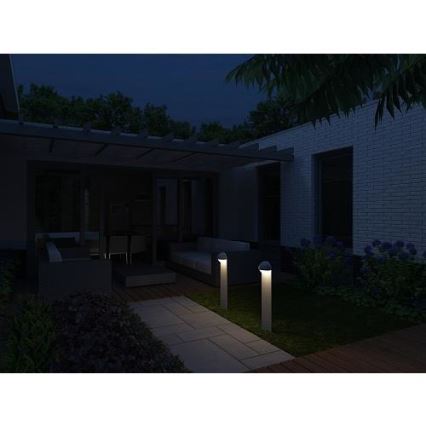 Philips Massive 16248/87/10 - RENO Außenleuchte 1xE27/12W/230V metallgrau