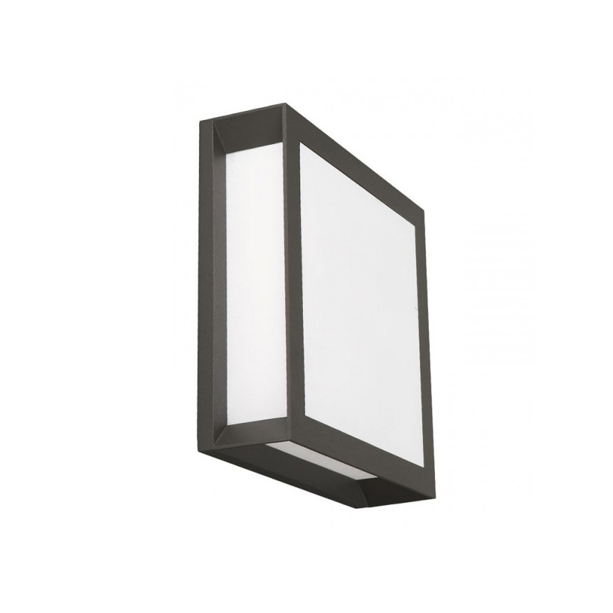 ORION LIGHTSTYLE Außenleuchte „Henry“ – Quadratisch, Anthrazit, 2x E27, IP44, 26x26x26 Cm