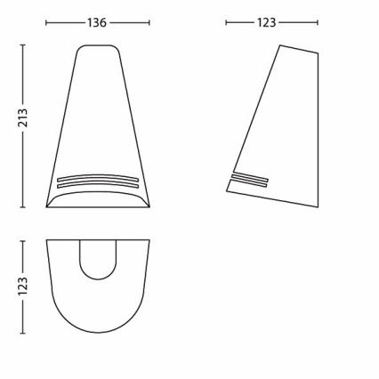 Philips Massive 17226/47/16 - Außenwandleuchte ECOMOODS 1xE27/15W rostfrei