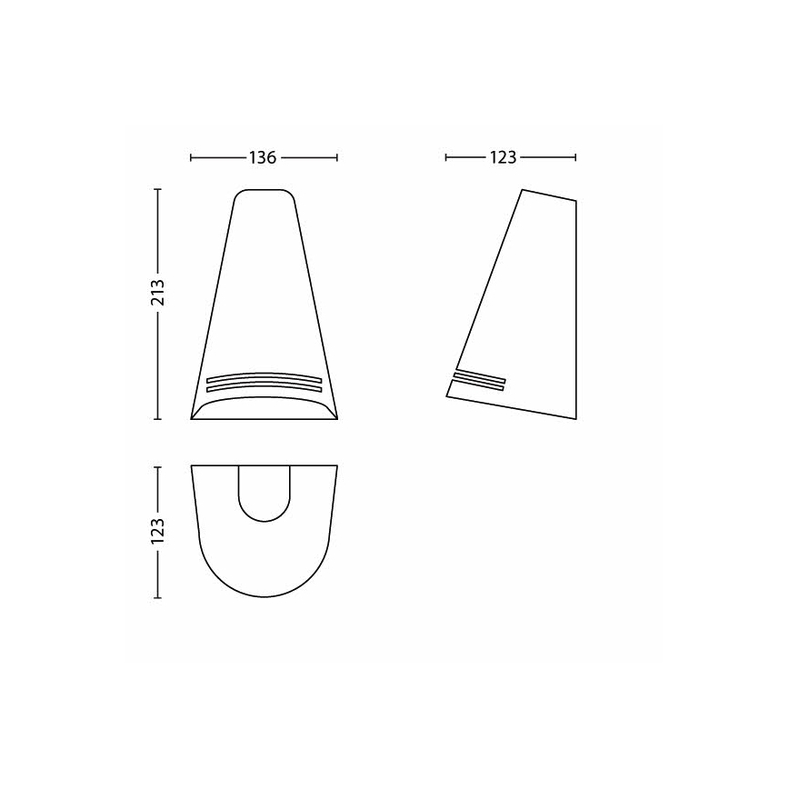 Philips Massive 17226/47/16 - Außenwandleuchte ECOMOODS 1xE27/15W rostfrei