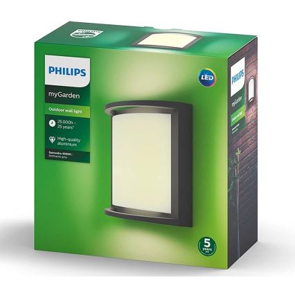 Philips Massive - LED Auβen-Wandbeleuchtung LED/12W/230V IP44