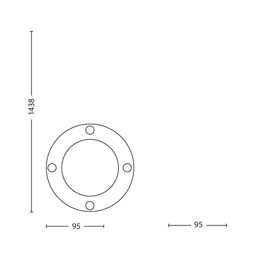 Philips Massive 17412/30/10 - LED außenleuchte - zápich 1xGU10/5W/230V