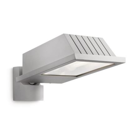 Philips Massive 17515/87/10 - Venkovní nástěnné svítidlo LAGOS 2xE27/23W metalicky šedá