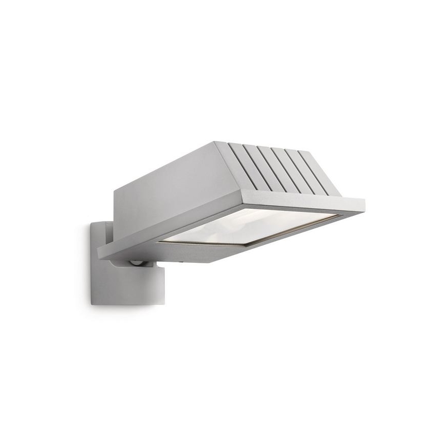 Philips Massive 17515/87/10 - Venkovní nástěnné svítidlo LAGOS 2xE27/23W metalicky šedá