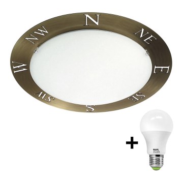 Philips Massive 30009/06/17 - LED Deckenbeleuchtung COMPASS 1xE27/12W/230V