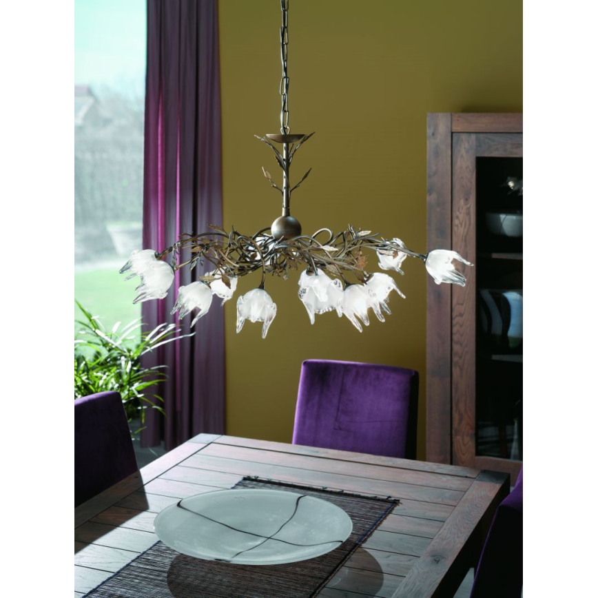 Philips Massive 38811/42/10 - Kronleuchter an einer Kette INDY 12xG9/40W/230V