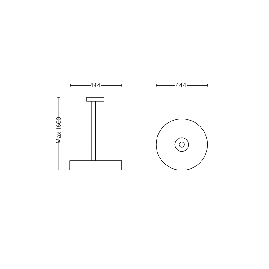 Philips Massive 40339/48/16 - Pendelleuchte ECOMOODS 1x2GX13/55W Aluminium