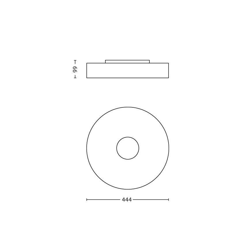 Philips Massive 40340/11/16 - Deckenleuchte Chrom ECOMOODS 1x2GX13/60W