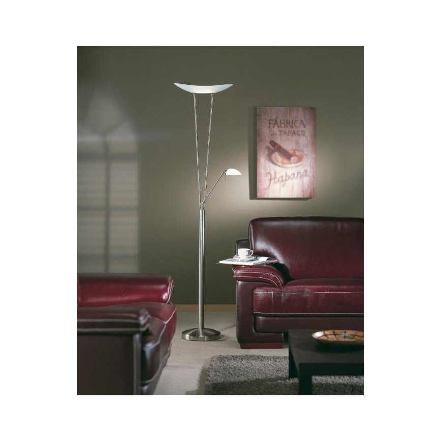 Philips Massive 42071/17/10 - Stojací lampa BARNARD 1xR7S118/300W + 1xG9/40W