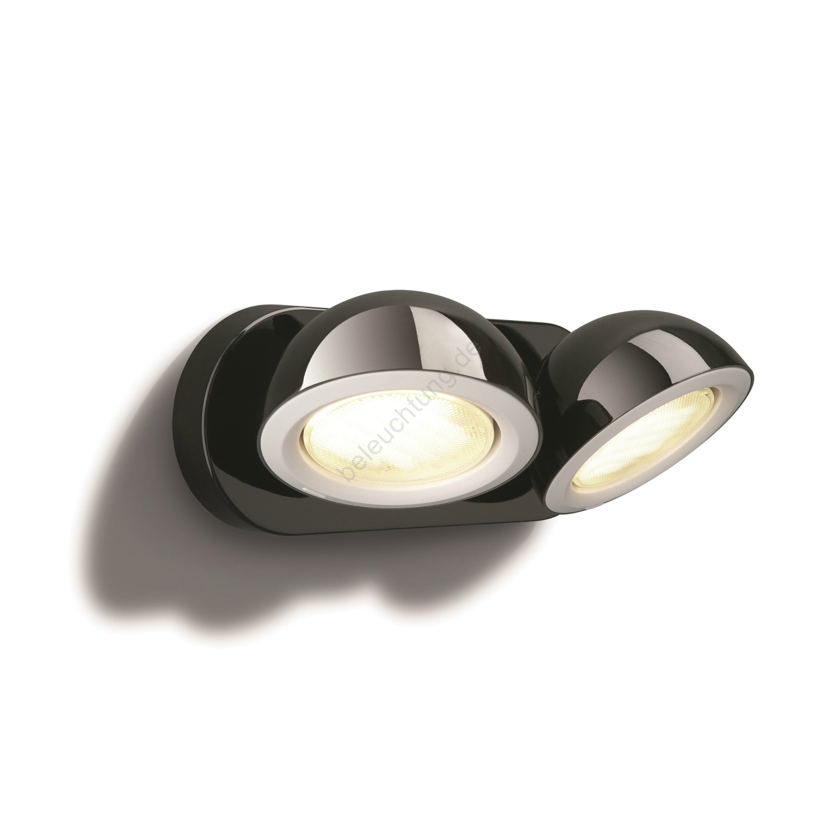 Philips Massive 53122/30/10 - Rampenlicht LEN 2XGX53/9W schwarz