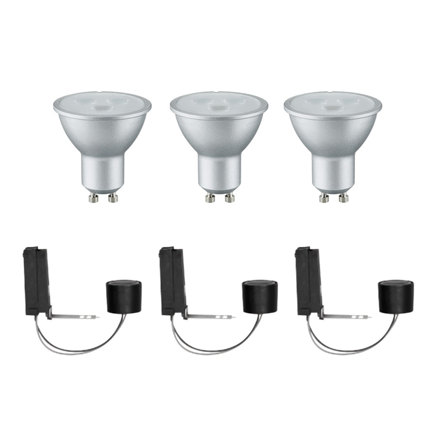 Massive 59323/31/10 - SET 3x LED Badezimmer Spotlight QUARTZ 3xGU10/3,5W