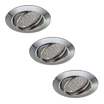 Philips Massive 59333/11/10 - SET 3x LED Bad-Unterbauleuchte OPAL 3xGU10/50W + 3xLED/3W