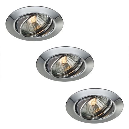 Philips Massive 59333/11/10 - SET 3x LED Bad-Unterbauleuchte OPAL 3xGU10/50W + 3xLED/4W