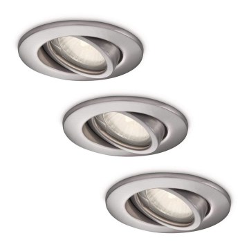 Philips Massive 59902/17/10 - SET 3x Badezimmerleuchte AQUA 3xGU10/50W/230V
