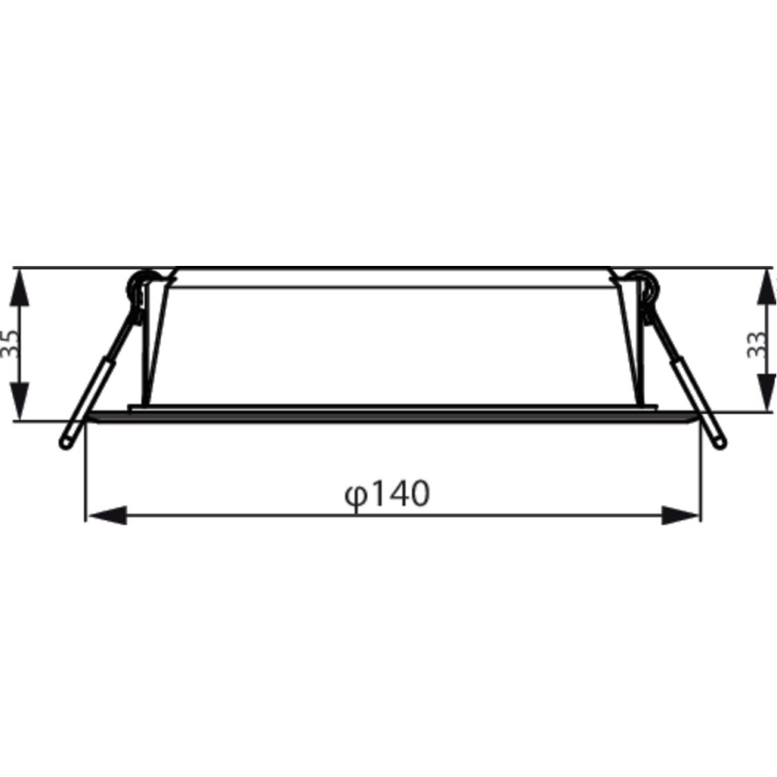 Philips - LED Einbauleuchte MESON LED/12,5W/230V 3000K