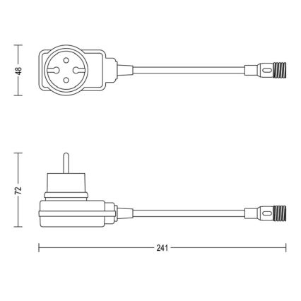 Philips - Outdoor-Netzteil GARDENLINK 12W/24/230V IP44