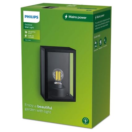 Philips - Outdoor-Wandleuchte ALZOR 1xE27/25W/230V IP44