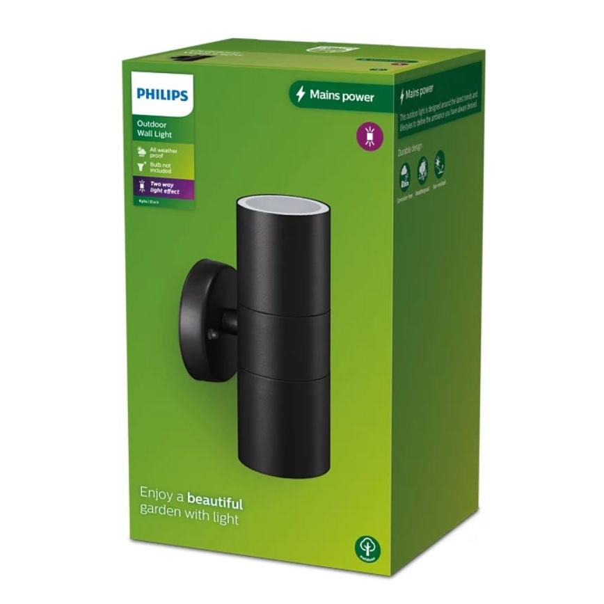 Philips - Outdoor-Wandleuchte KYLIS 2xGU10/25W/230V IP44