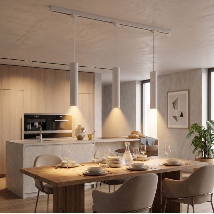 Philips - Pendelleuchte an Drahtseil im EASYLINK-Lichtschienensystem 3xGU10/7W/230V 1m weiß