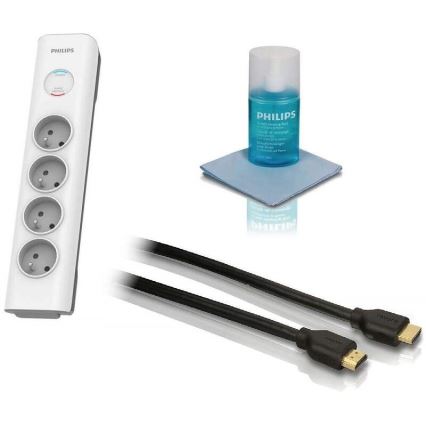 Philips Phil-TVSET01/60 - TV-Set - Überspannungsschutz, HDMI-Kabel und Reinigungsset