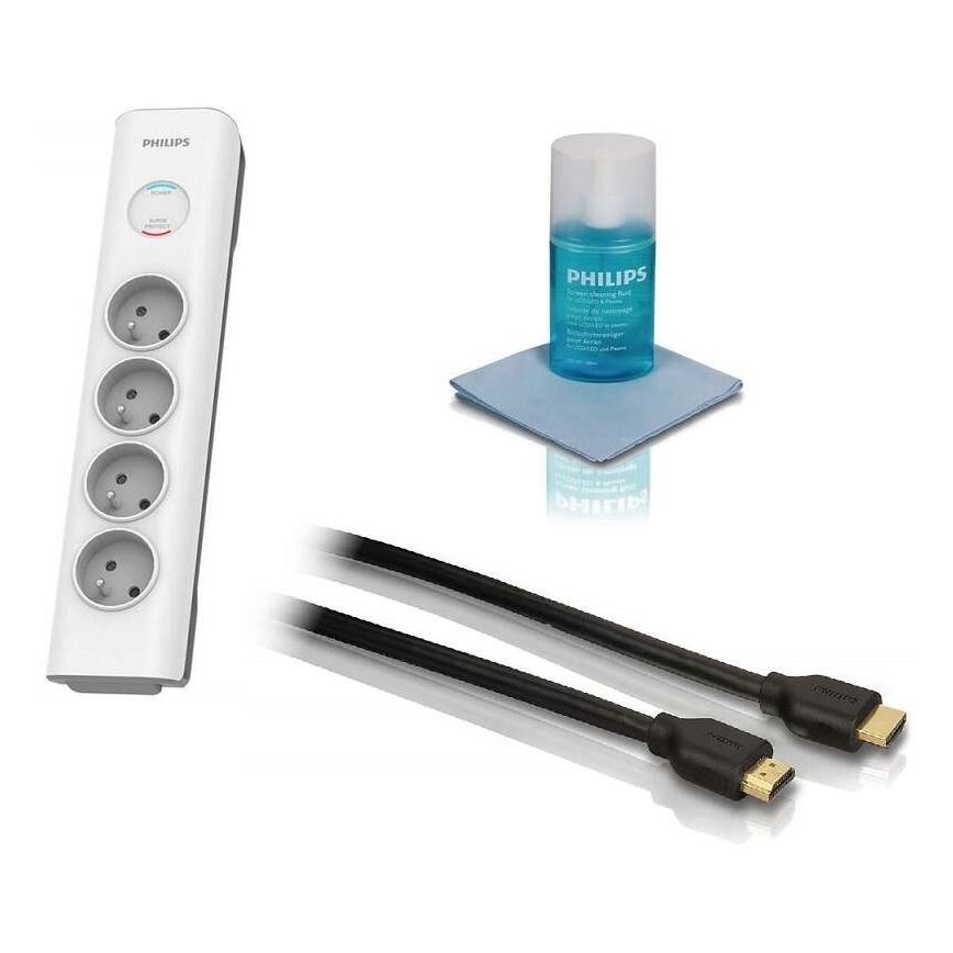 Philips Phil-TVSET01/60 - TV-Set - Überspannungsschutz, HDMI-Kabel und Reinigungsset