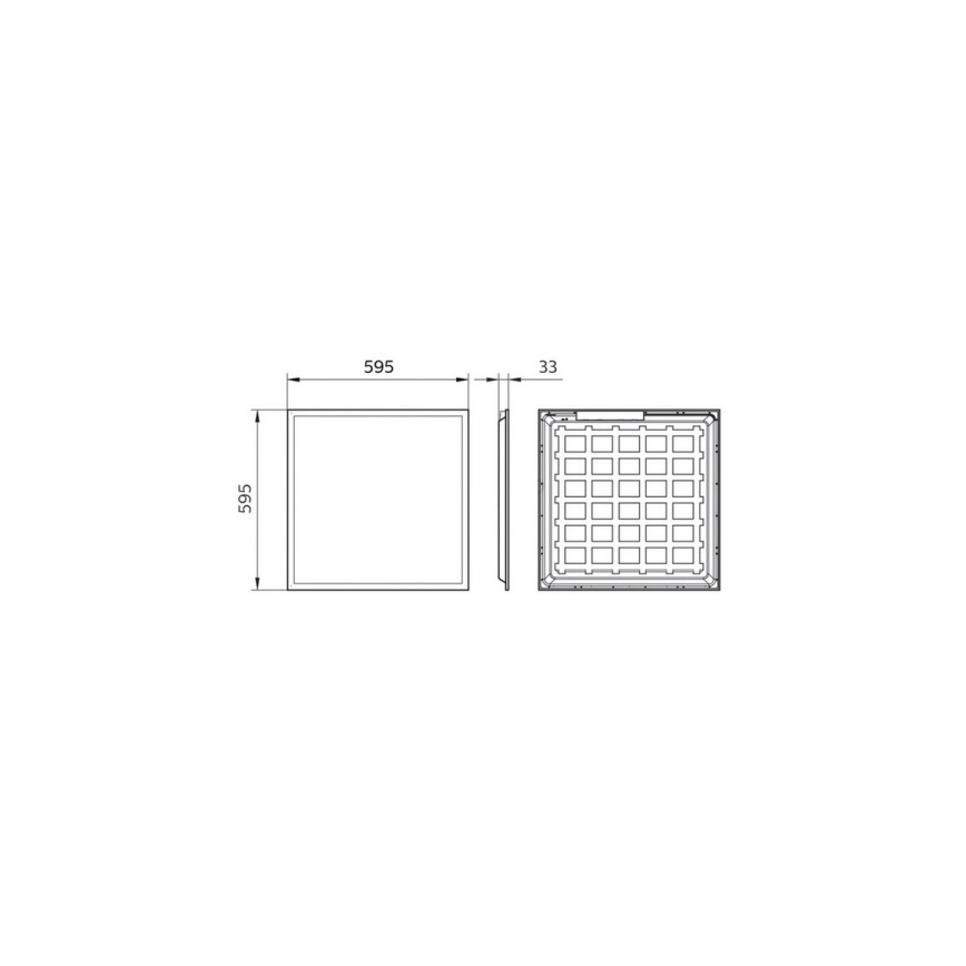Philips Pila - LED-Einlegepanel LED/40W/230V 60x60 cm UGR22