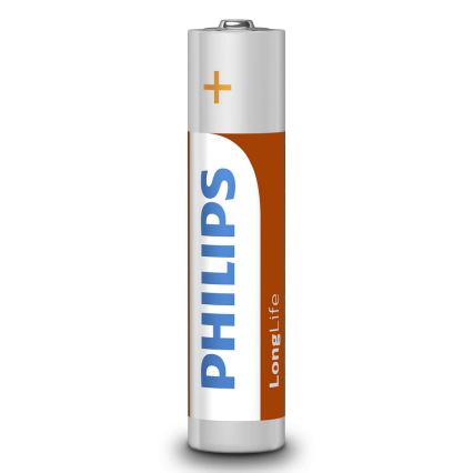 Philips R03L4B/10 - 4 Stück  Zinkchlorid-Batterien AAA LONGLIFE 1,5V 450mAh