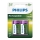 Philips R14B2A300/10 - 2 Stk. wiederaufladbare Batterie C MULTILIFE NiMH/1,2V/3000 mAh