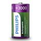 Philips R14B2A300/10 - 2 Stk. wiederaufladbare Batterie C MULTILIFE NiMH/1,2V/3000 mAh