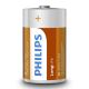 Philips R20L2B/10 - 2 Stück Zinkchlorid-Batterien D LONGLIFE 1,5V 5000mAh