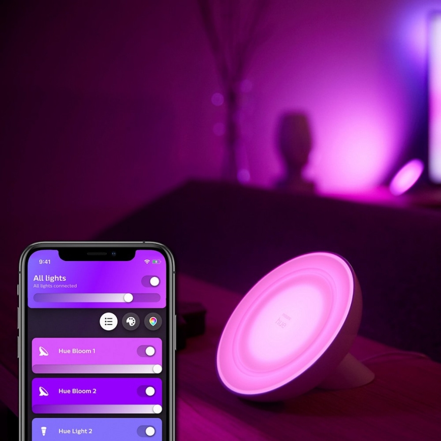 Philips - RGB-LED dimmbare Tischlampe Hue BLOOM LED/7,1W/230V