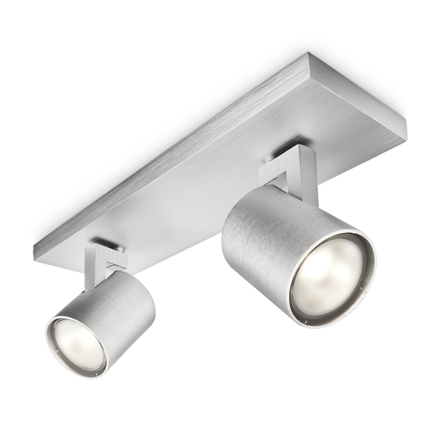 Philips - LED RGBW dimmbarer Einbaustrahler RUNNER 2xGU10/6,5W/230V 2700-6500K mattchrom