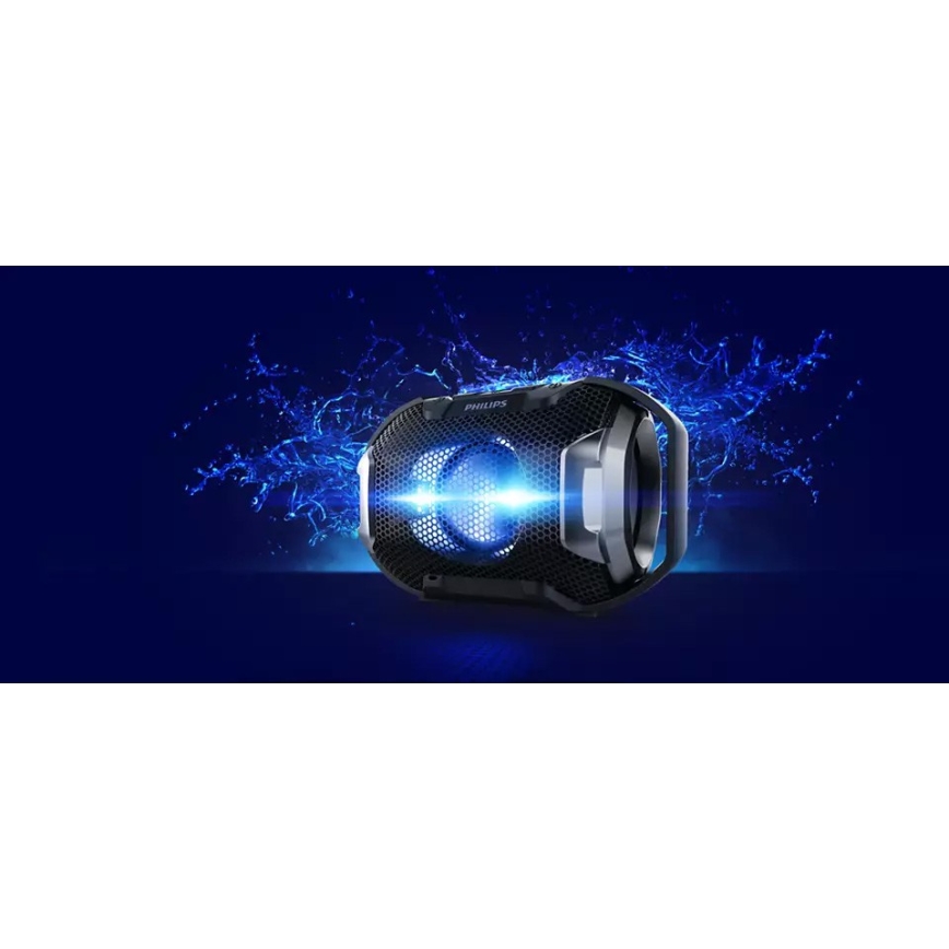 Philips SB300B/00 - Tragbarer Bluetooth-Lautsprecher 4W/5V IPX7 schwarz