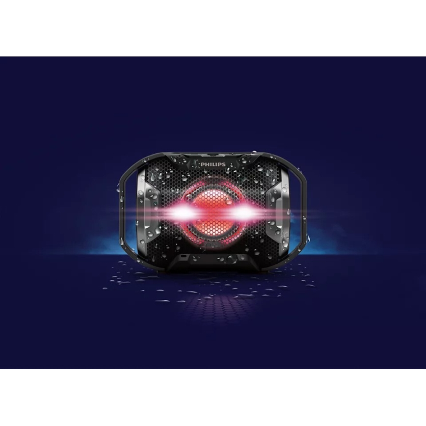 Philips SB300B/00 - Tragbarer Bluetooth-Lautsprecher 4W/5V IPX7 schwarz
