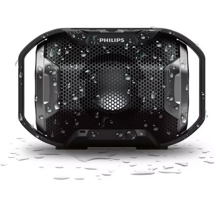 Philips SB300B/00 - Tragbarer Bluetooth-Lautsprecher 4W/5V IPX7 schwarz
