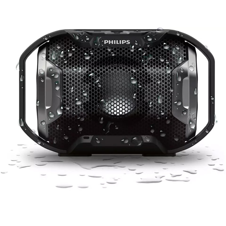 Philips SB300B/00 - Tragbarer Bluetooth-Lautsprecher 4W/5V IPX7 schwarz