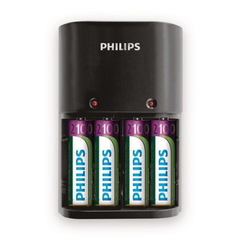 Philips SCB1490NB/12 - Batterieladegerät MULTILIFE 4xAA 2100 mAh 230V