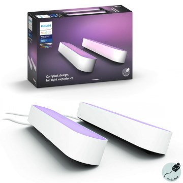 Philips - SET 2x dimmbare LED RGB Tischlampe Hue PLAY LED/6W/230V weiß