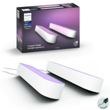 Philips - SET 2x LED RGB Dimmbare Tischleuchte Hue PLAY LED/6W/230V weiß
