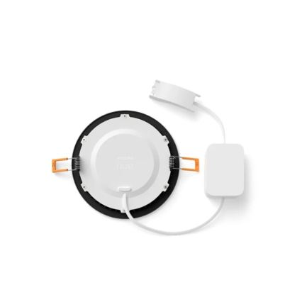 Philips - Set 2x LED RGBW dimmbare Badezimmer-Einbauleuchte Hue SLIM LED/12W/230V 2000-6500K schwarz IP44